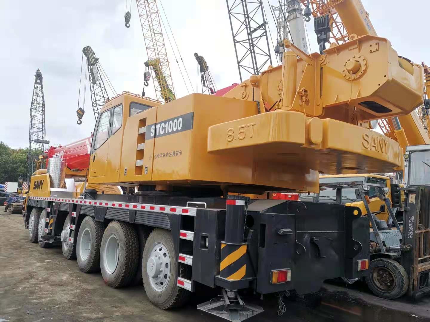 Sany STC1000 Used Mobile Crane , 100T 2nd Hand Mobile Cranes