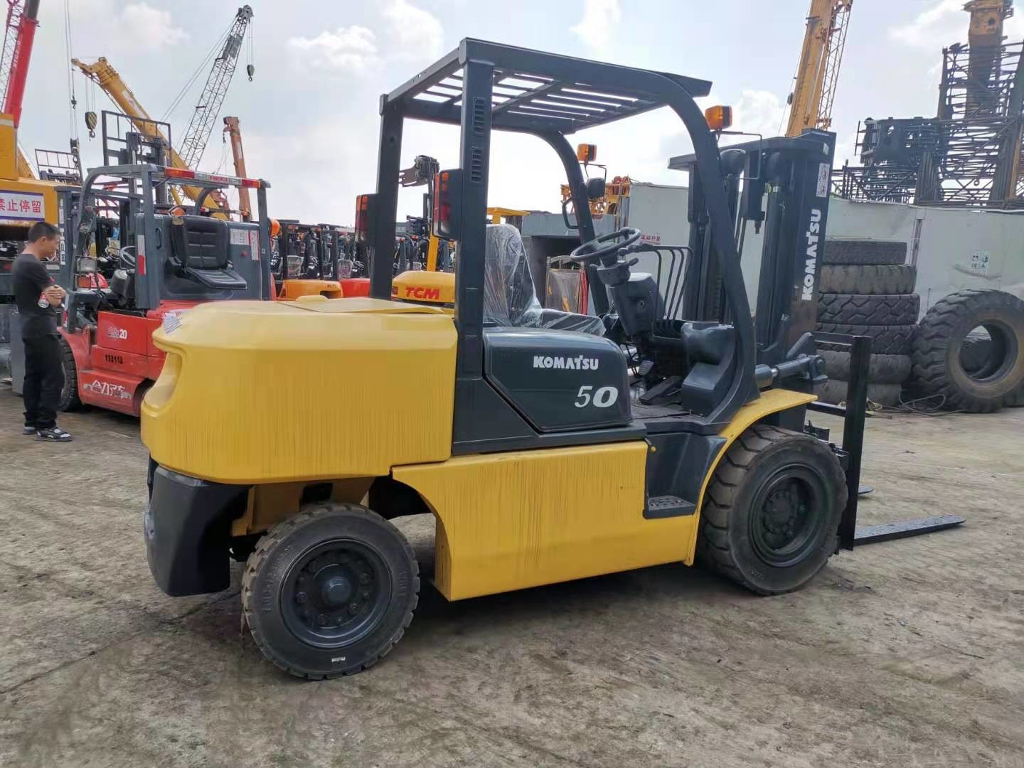Komatsu FD50 5 Ton Side Shift Second Hand Forklift