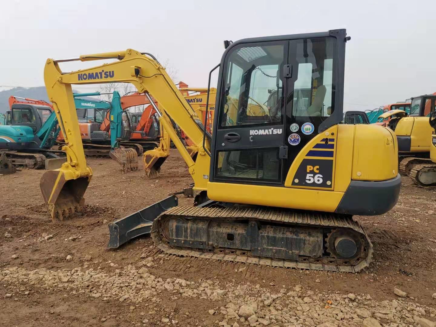 Hydraulic PC607 6T Japan Used Komatsu Mini Excavator