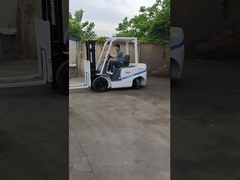 Second Hand TCM 3 Ton Diesel Forklift Lifting Height 4.5 Meters Three Stags White Color