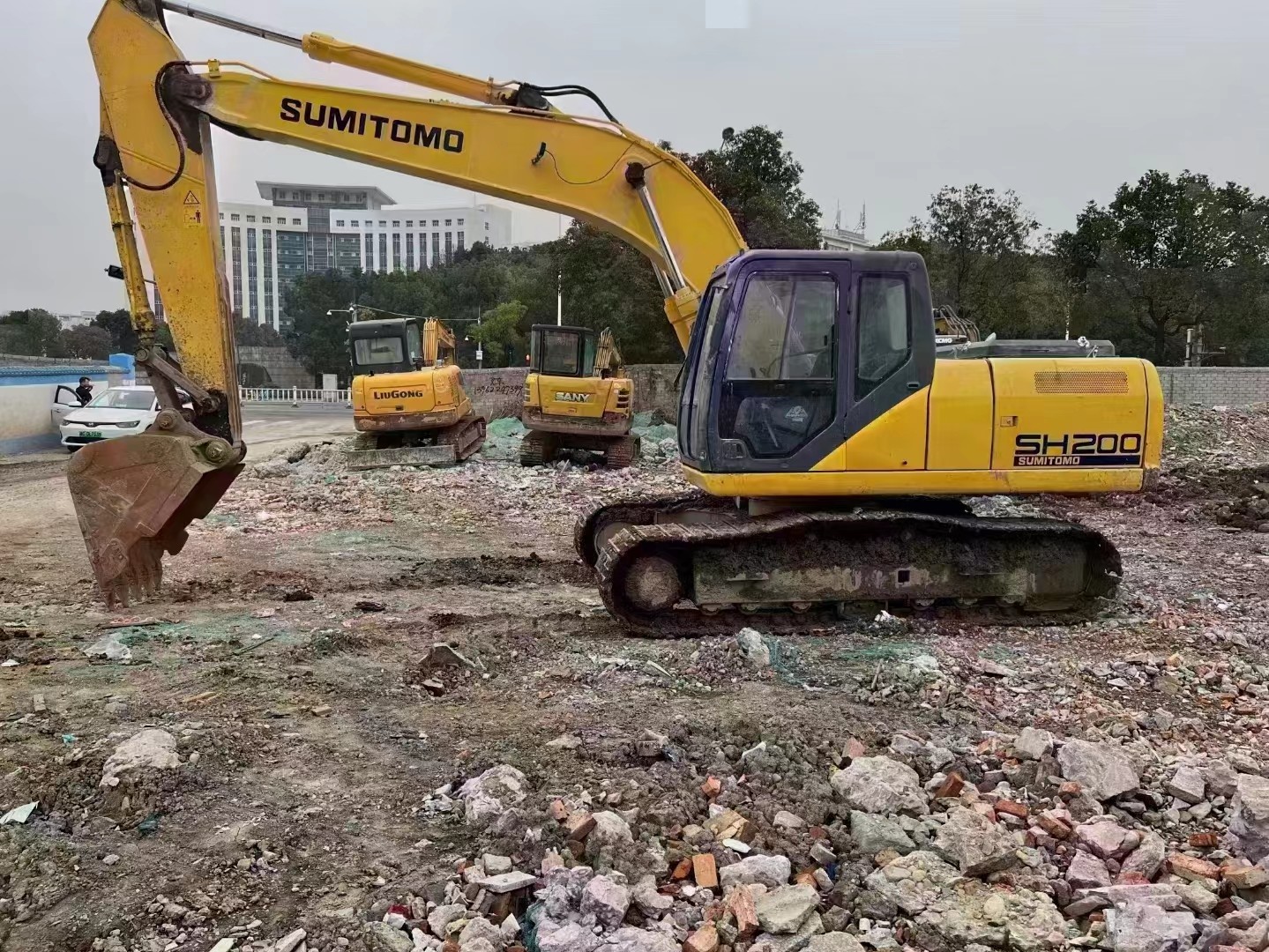 200A5 Used Sumitomo Excavator 130kN Bucket Digging Force