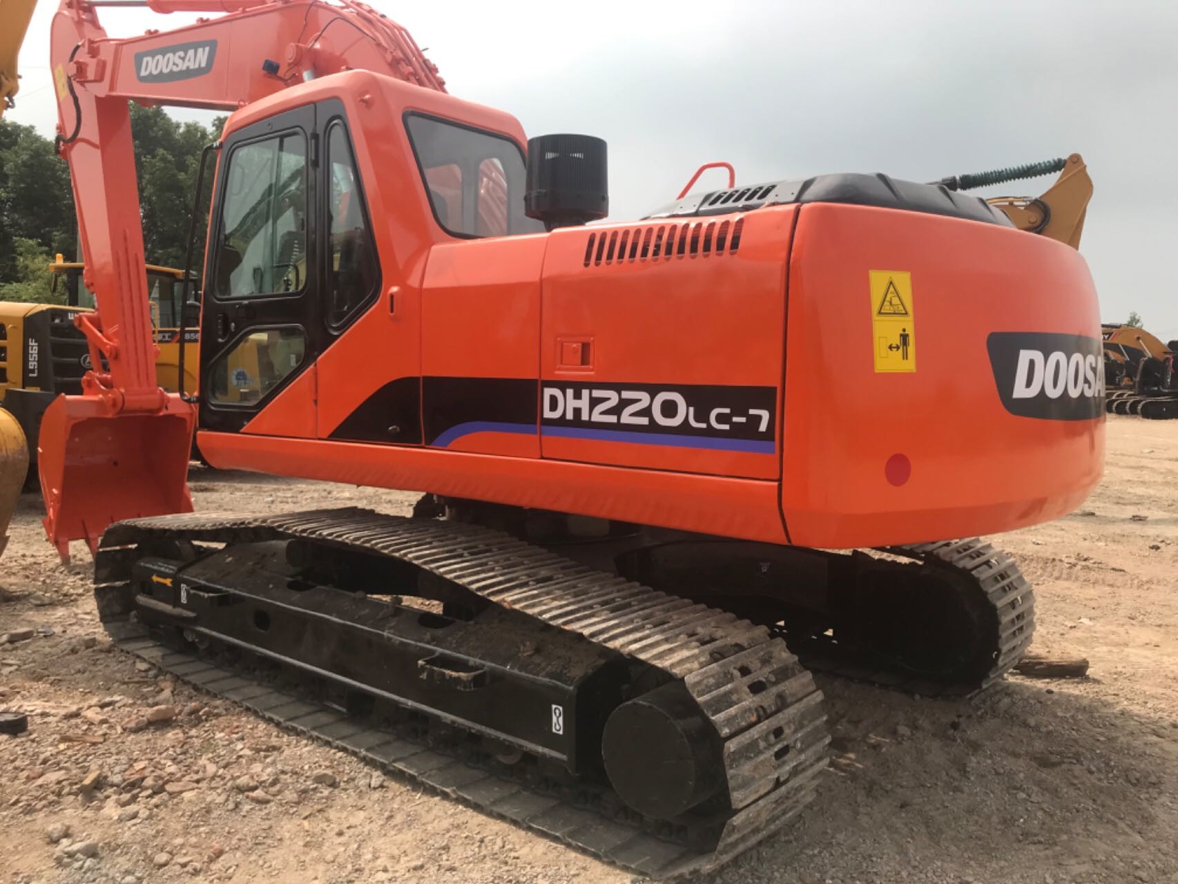 5700mm Boom Length Used Doosan Excavator 3030mm Total Transportation Height