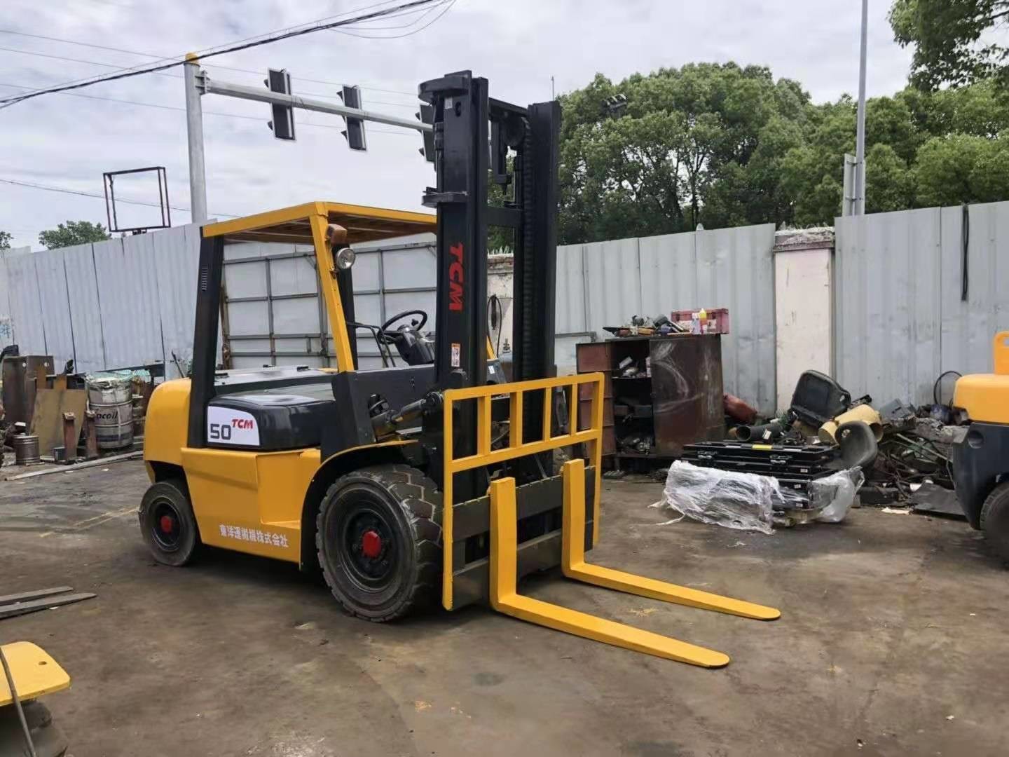 Internal Combustion TCM FD50 5T 2nd Hand Forklift Trucks