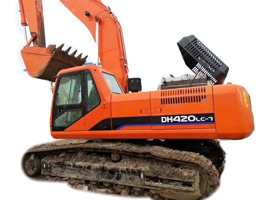 Hydraulic Used Doosan Excavator Backhoe DH420 Heavy Machinery