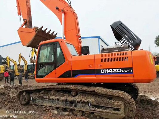 Hydraulic Used Doosan Excavator Backhoe DH420 Heavy Machinery