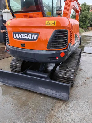 Reverse Bucket Used Hydraulic Excavators Doosan DX55 Heavy Machinery