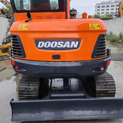 Reverse Bucket Used Hydraulic Excavators Doosan DX55 Heavy Machinery