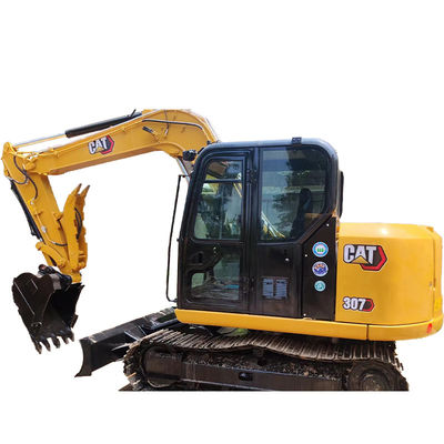 Powerful 307E Used Cat Excavators 6800KG Used In Building Construction
