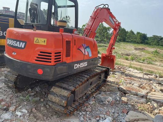 DH55 Used Doosan Excavator Maximum Digging Height 5330mm With Isuzu 4JB1 Engine Brand