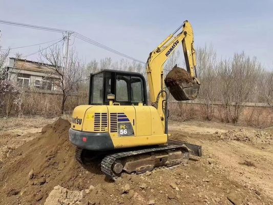 Small Displacement Of Used Komatsu Excavators PC56 Easy To Operate