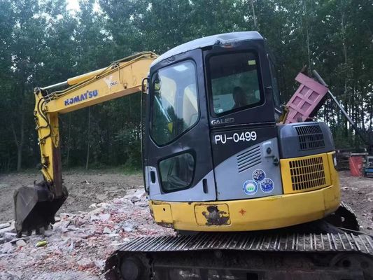 Hydraulic Used Komatsu Excavator With 7800kg Operating Weight And Backhoe Bucket