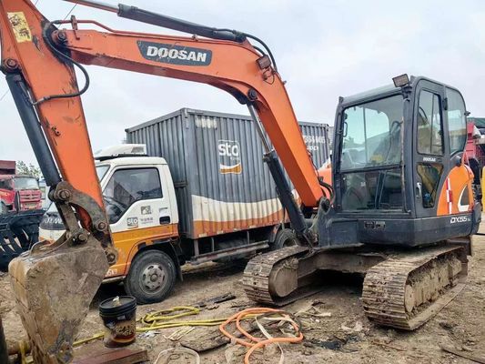 5 Ton Used Doosan Excavator With Minimum Turning Radius Mm Of 2365 / 2370mm