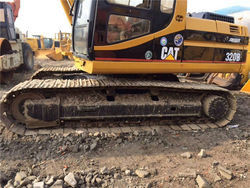 Used CAT 320 Excavator Total Transportation Length 9440mm And Traveling Speed 3.4 / 5.5km/H