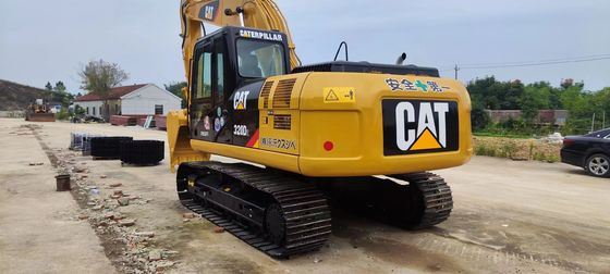 Used CAT 320D Excavator Maximum Digging Radius Up To 9850mm 6.37L Displacement