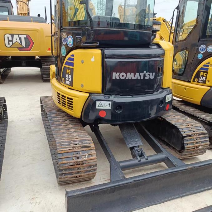 5.5 Tons Used Hydraulic Excavator PC55 PC55MR Komatsu Mini Crawler Digger